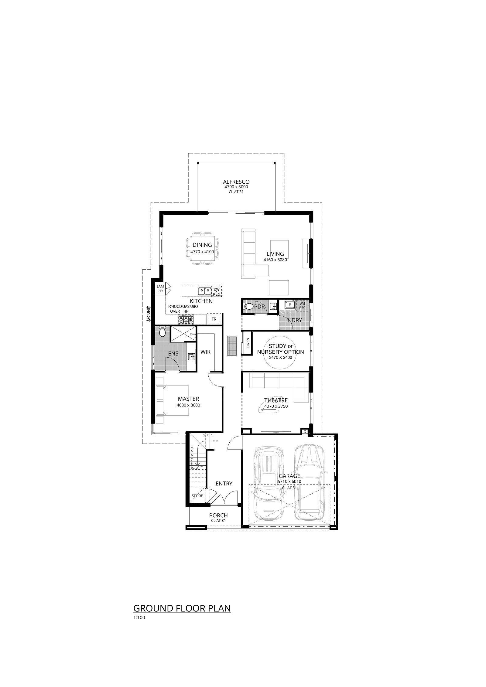Residential Attitudes - Throwing Shade | 5 Bed - Floorplan - Throwing Shade Brochure Plan