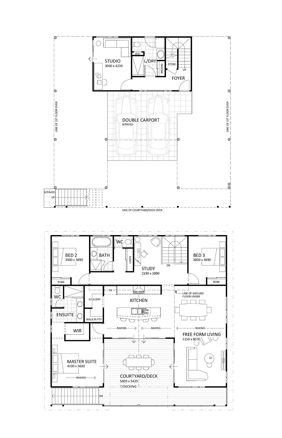 Rural Building Company - The Sorrento (Original) - Floorplan - 4833P Sorrento Original Brochure Artwork