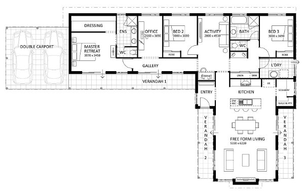 Rural Building Company - The Linton (Classic) - Floorplan - 4375P Linton Classic Brochure Artwork
