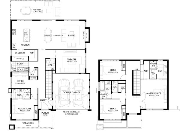 Plunkett Homes - Shorehouse | Hamptons - Floorplan - Shorehouse Luxe Hamptons Marketing Plan