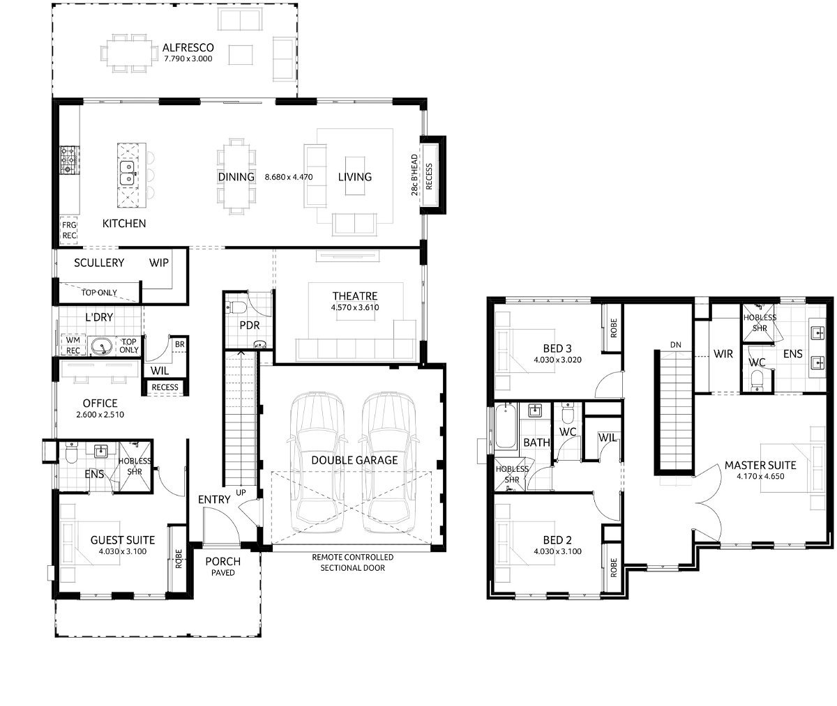 Plunkett Homes - Shorehouse | Federation - Floorplan - Shorehouse Luxe Federation Marketing Plan