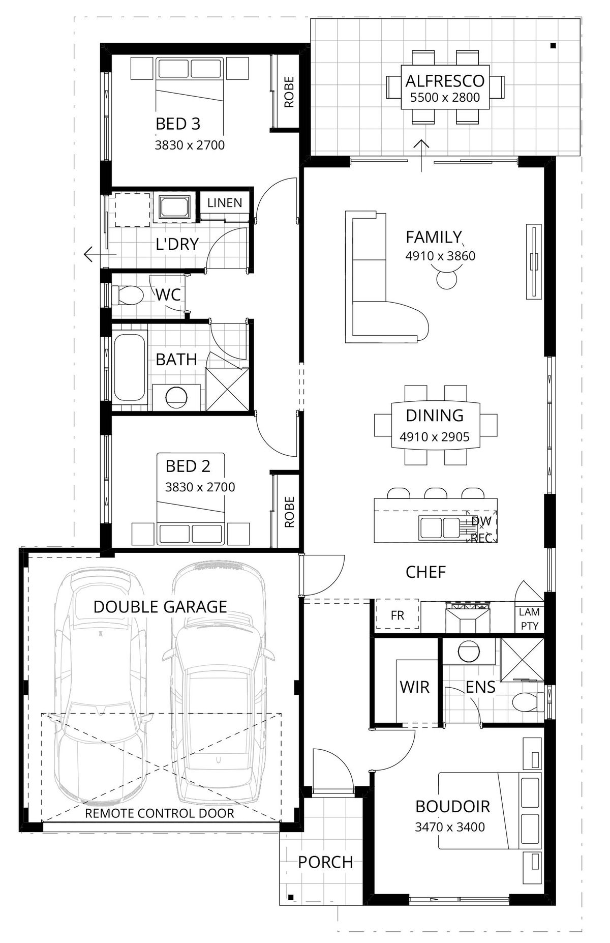 Residential Attitudes - Jellybean - Floorplan - 4460M Jellybean