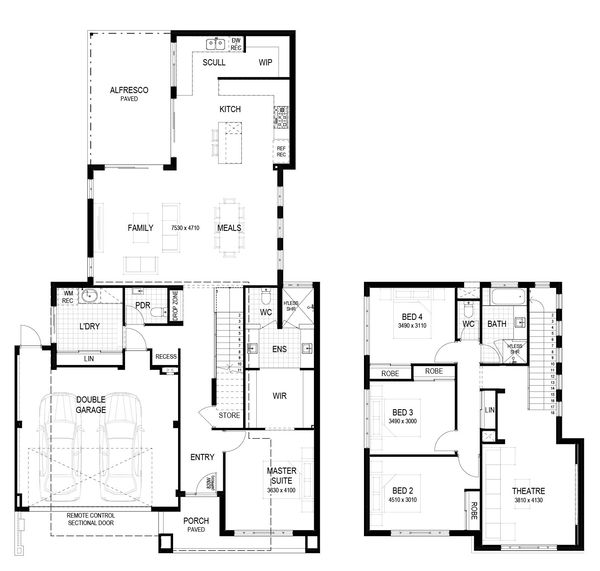 Plunkett Homes - Windsor | Hamptons - Floorplan - Windsor Luxe Hamptons Marketing