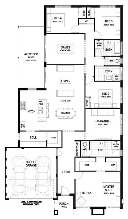 Plunkett Homes -  - Floorplan - Karijini Mid Century Marketing