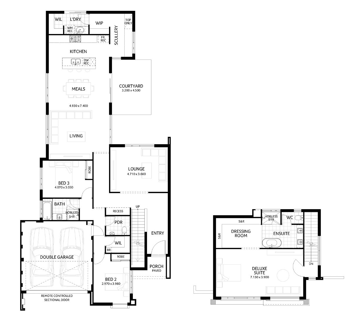 Plunkett Homes - Brighton | Contemporary - Floorplan - Brighton Lifestyle Contemporary Marketing Plan 1