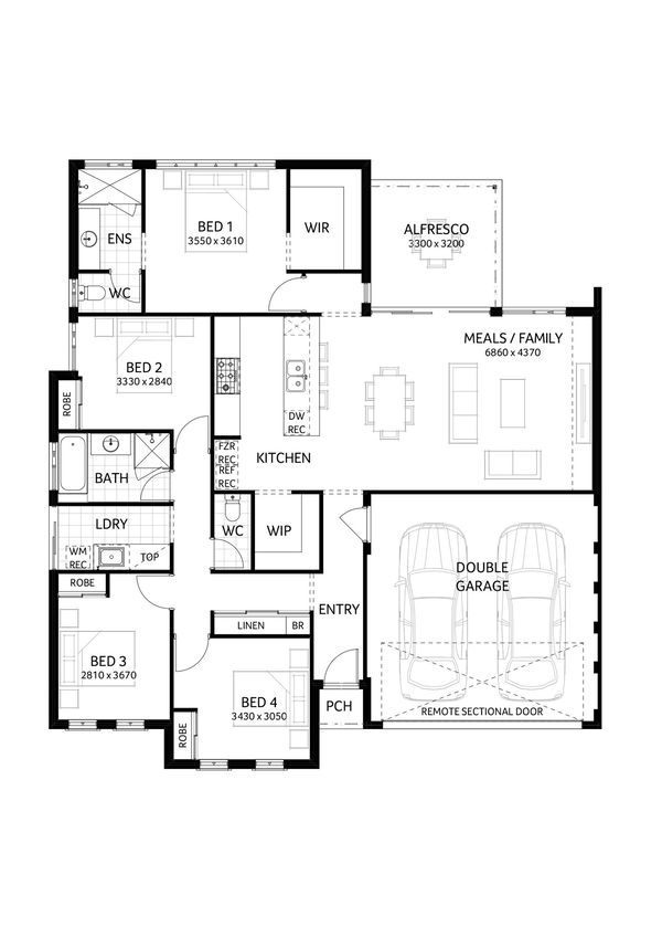 Plunkett Homes -  - Floorplan - Boronia Marketing Plan 1