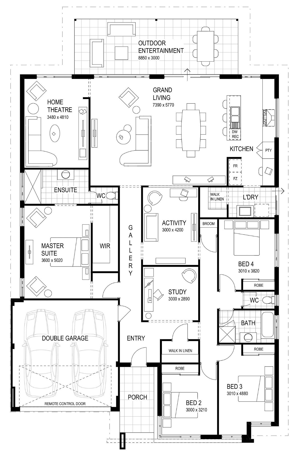 Wa Country Builders - The Arrowsmith - Floorplan - 4747P Arrowsmith 17M Brochure Artwork