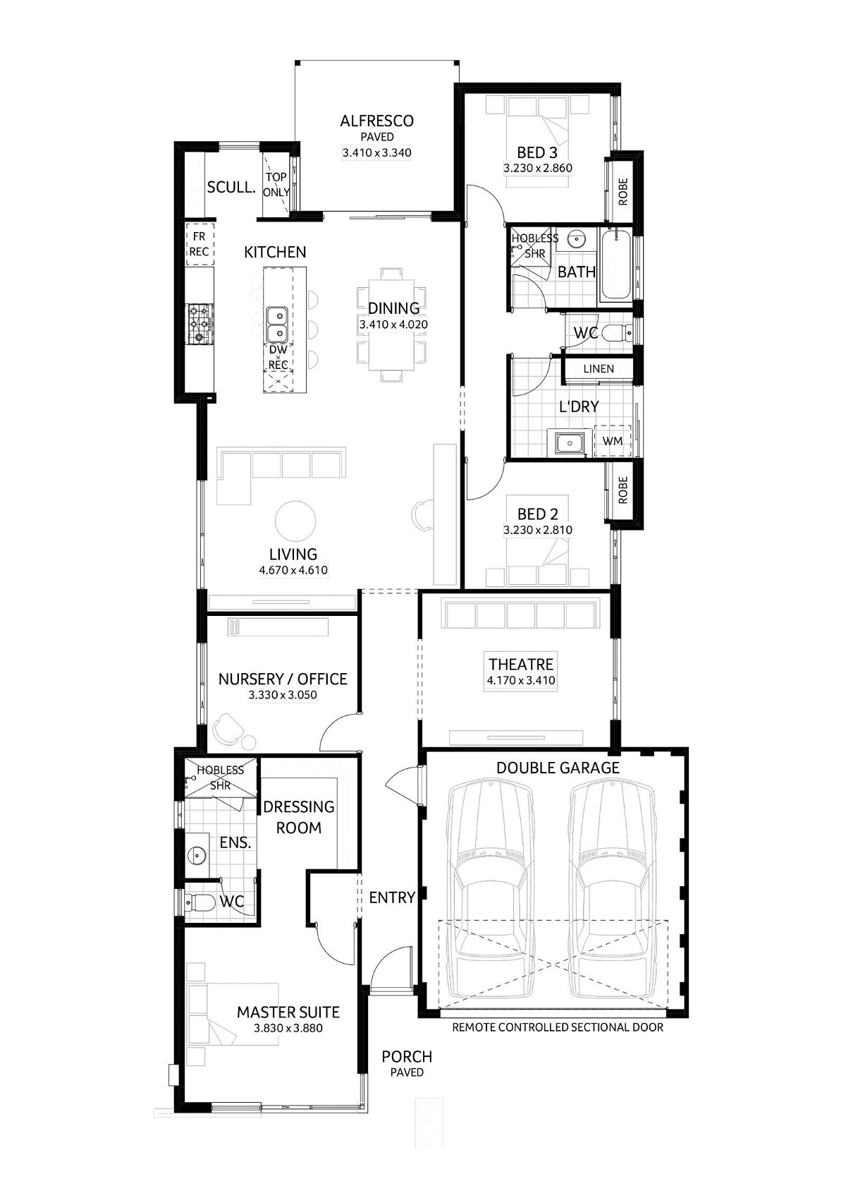 Plunkett Homes -  - Floorplan - Beaufort Lifestyle Marketing Plan Croppedjpf