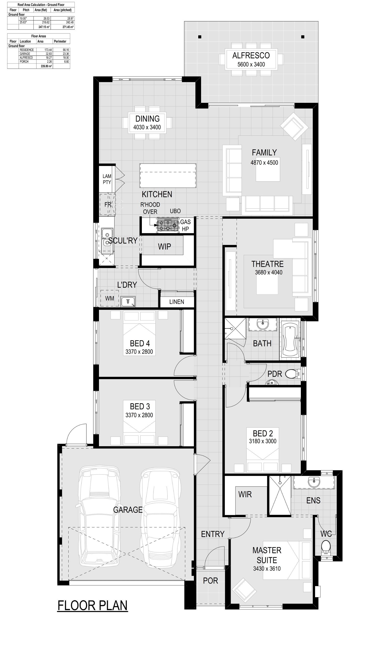 Residential Attitudes -  - Floorplan - The Hastings Floorplan