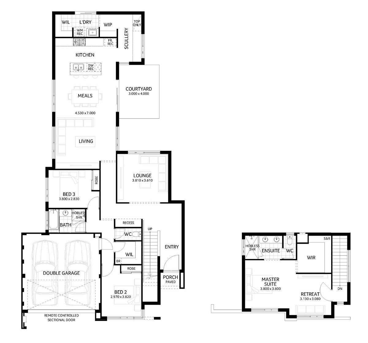 Plunkett Homes - Brighton | Lifestyle - Floorplan - Brighton Lifestyle Contemporary Marketing Plan