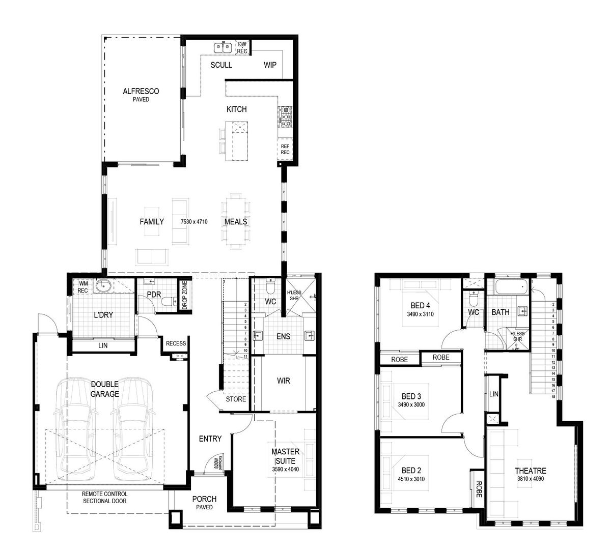 Plunkett Homes - Windsor | Federation - Floorplan - Windsor Luxe Federation Marketing