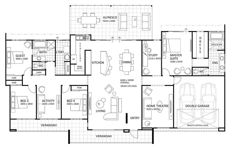 Rural Building Company - The Evolution Farmhouse (Classic) - Floorplan - 4373P Evolution Farmhouse Classic Brochure Artwork