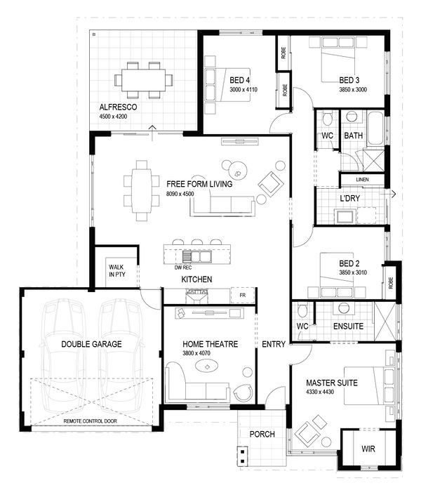 Wa Country Builders - The Thomas | Traditional - Floorplan - 5056P Thomas 17M Traditional