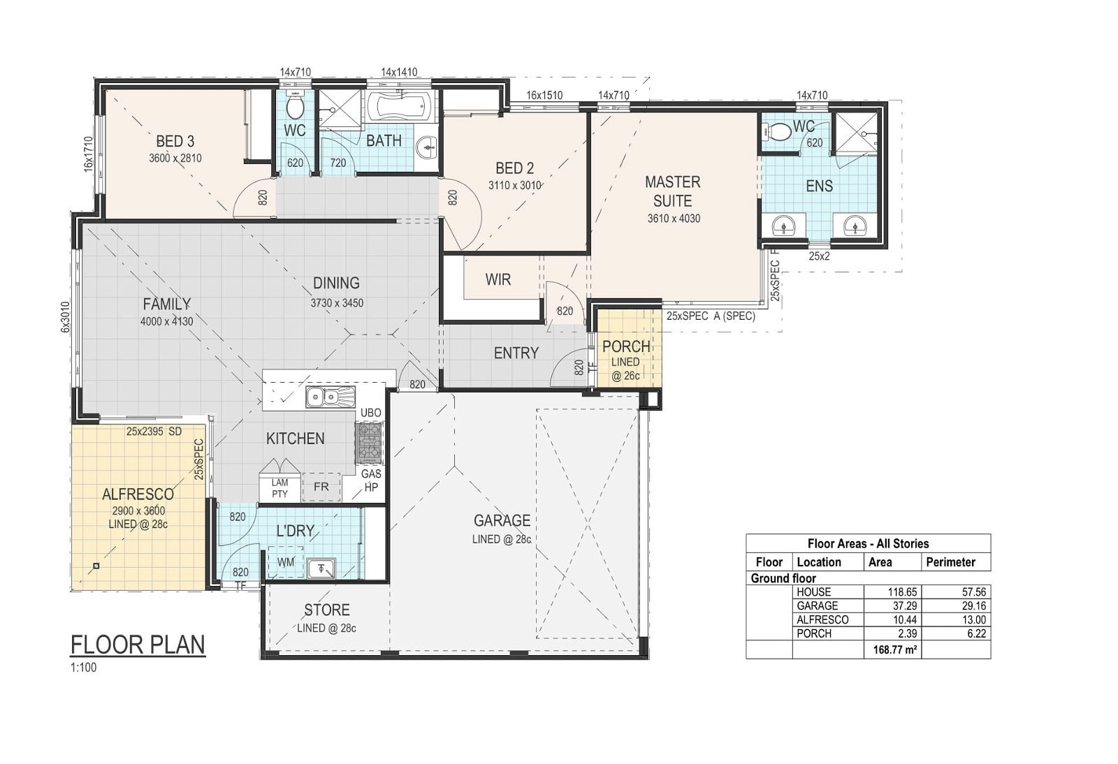 Residential Building Wa -  - Floorplan - The Brockman 1 Copy 2