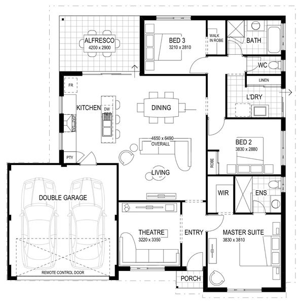 Wa Country Builders - The Swan - Floorplan - 6273P The Swan 17M Brochure Artwork