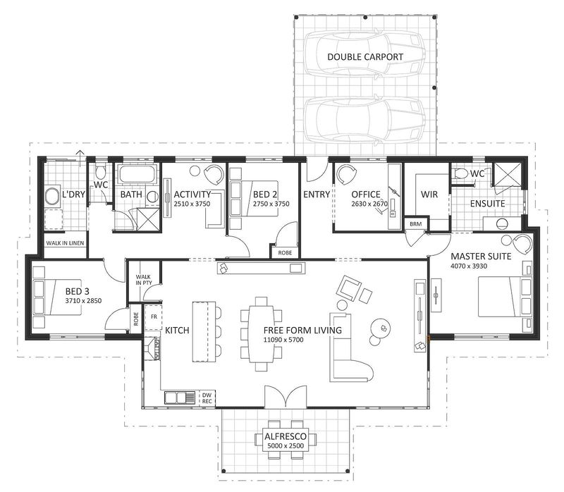 Rural Building Company - The Karri Creek Traditional - Floorplan - 3856P Karri Creek Traditional Brochure Artwork