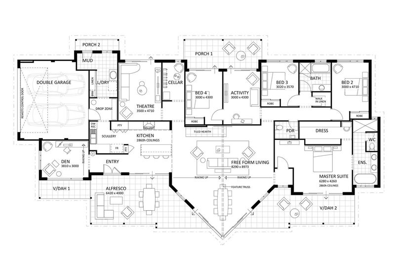Rural Building Company - The Darlington | Classic - Floorplan - 6503P The Darlingtont Classic Brochure Artwork