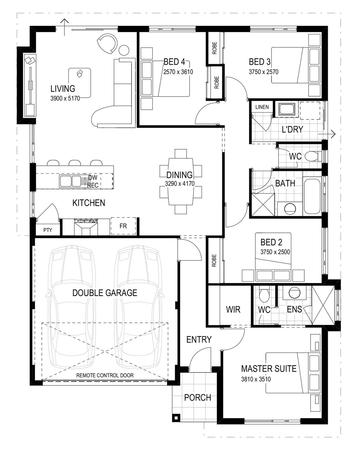 Plunkett Homes - Sugarbush - Floorplan - 4466M Sugarbush