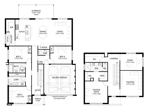 Plunkett Homes - Highgate | Contemporary - Floorplan - Highgate Luxe Contemporary Marketing Plan A3Jpg