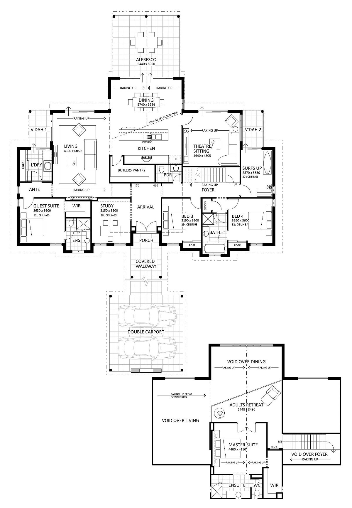 Rural Building Company - The Quedjinup Retreat - Floorplan - 4863P Quedjinup Retreat Brochure Artwork