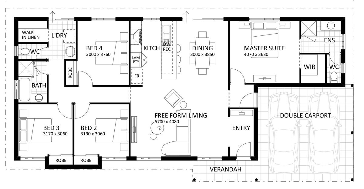 Rural Building Company - Broadleaf - Floorplan - 4468M Broadleaf