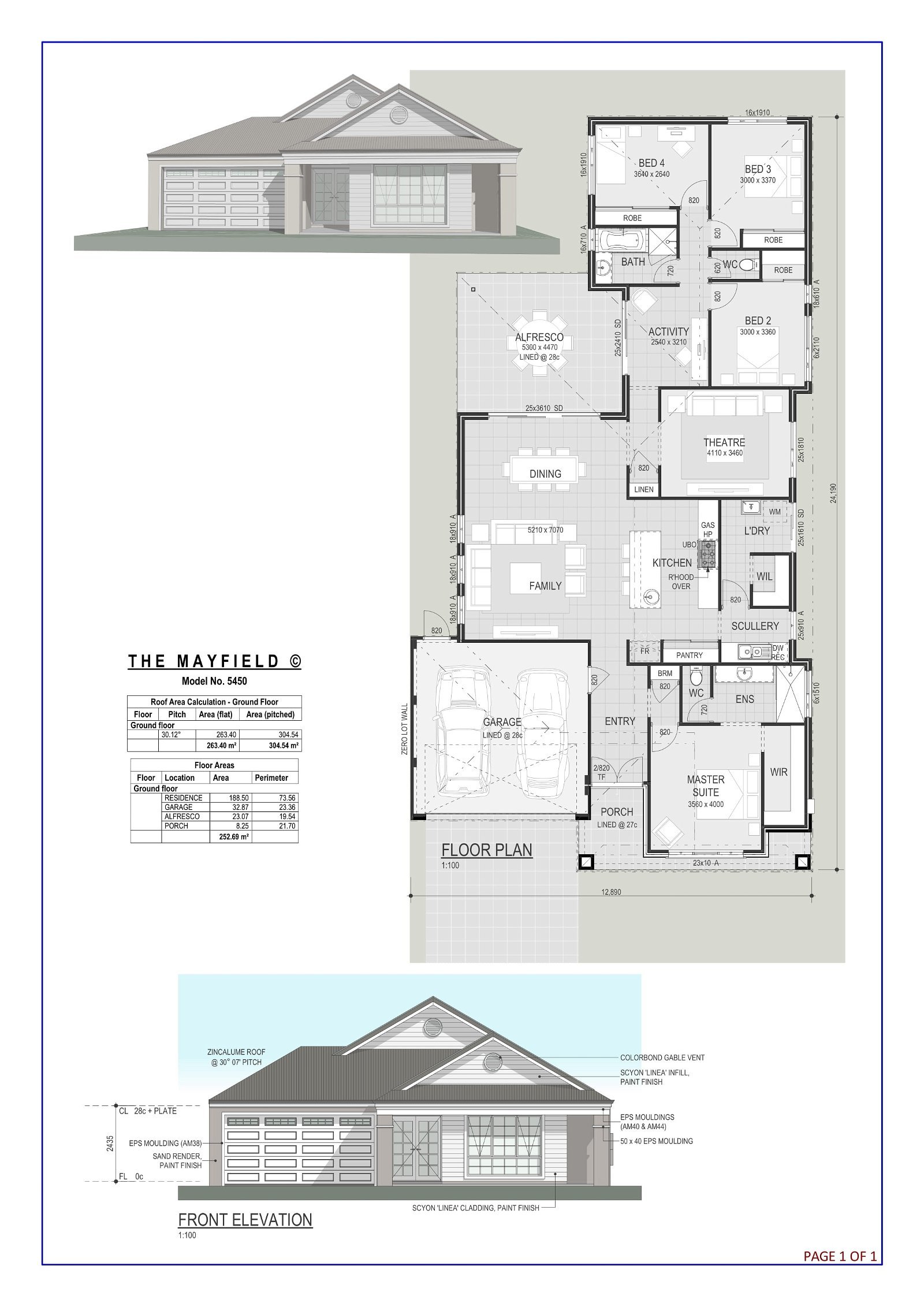 Residential Attitudes -  - Floorplan - The Mayfield 1