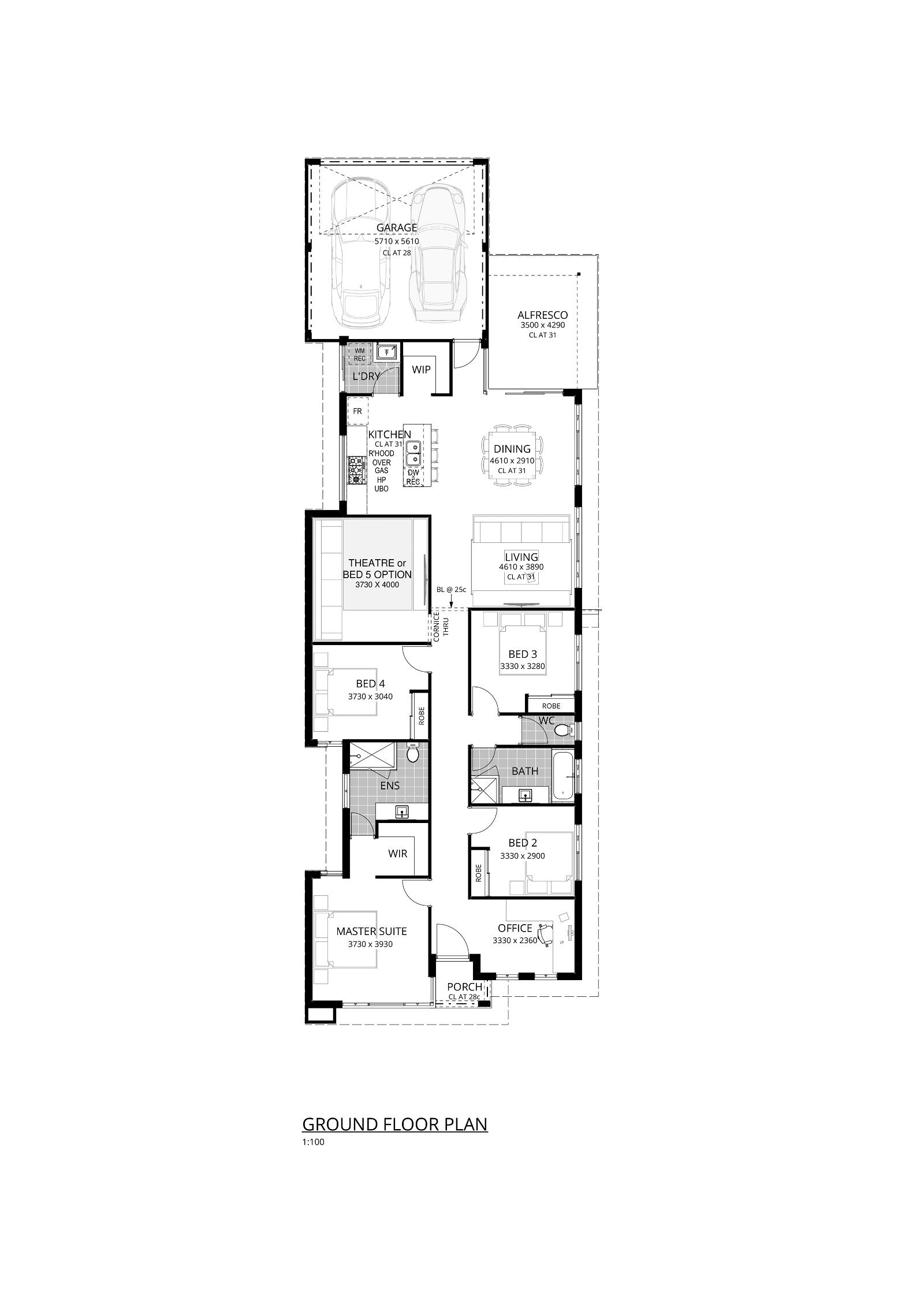 Residential Attitudes - House Head | 5 Bed - Floorplan - House Head Brochure Plan