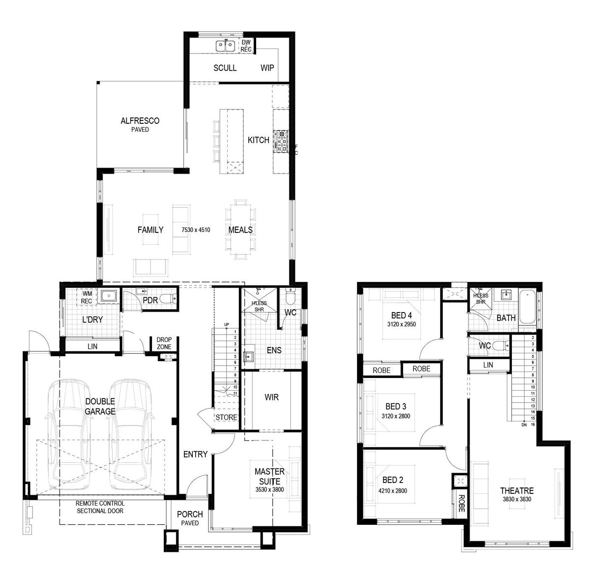 Plunkett Homes - Windsor | Lifestyle - Floorplan - Windsor Lifestyle Contemporary Marketing