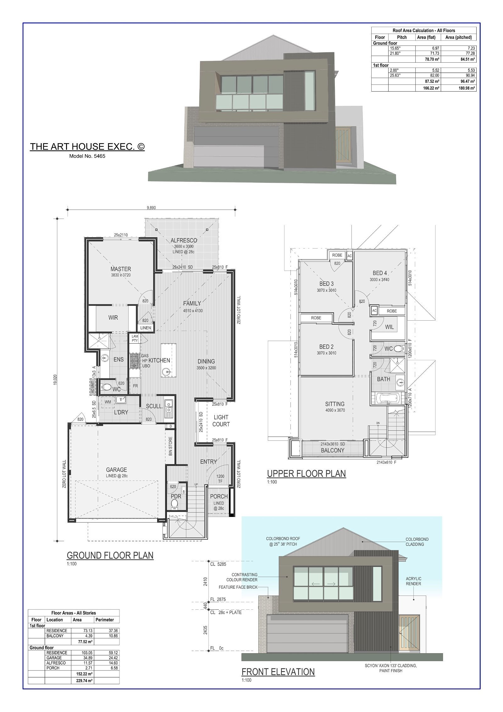 Residential Building Wa -  - Floorplan - The Art House Exec 1