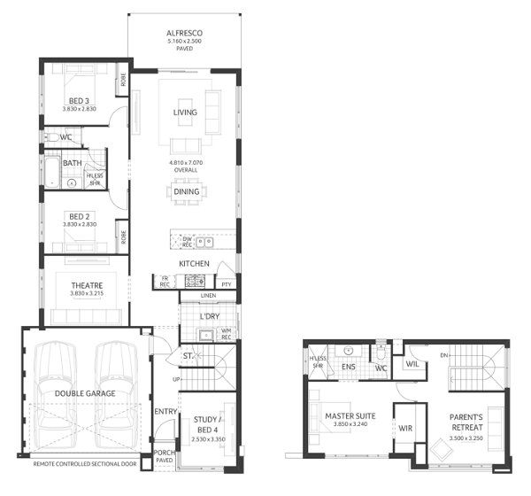 Plunkett Homes - Olympus | Lifestyle - Floorplan - Olympus Lifestyle Contemporary Marketing Plan