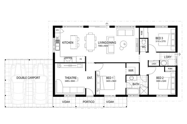 Wa Country Builders - The Blackwood Traditional - Floorplan - 4250P The Blackwood Traditional Brochure Artwork