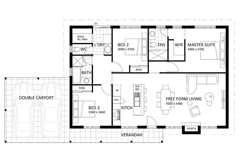 Rural Building Company - The Talandra Grand Alternative Elevation - Floorplan - 4268P The Talandra Grand Alt Elevation Brochure Artwork