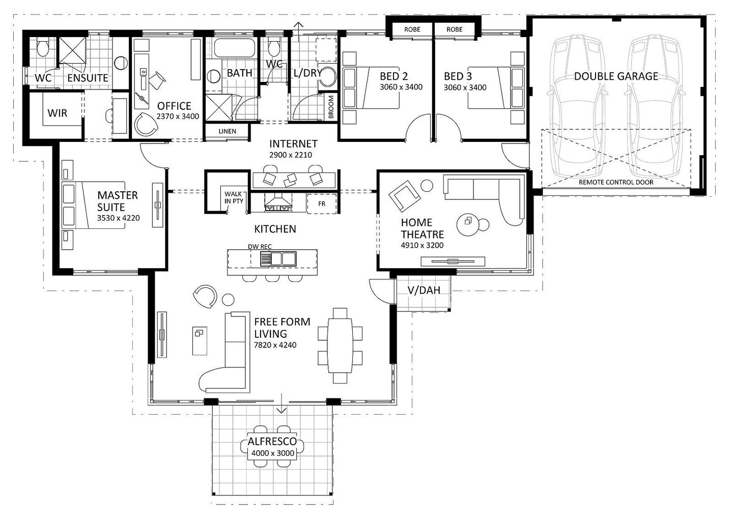 Rural Building Company - The Coastal View (Classic) - Floorplan - 4706P Coastalview Classic Brochure Artwork