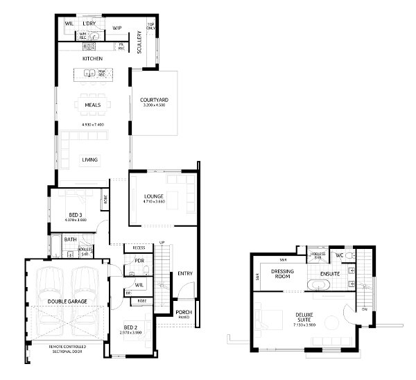 Plunkett Homes - Brighton | Mid-Century - Floorplan - Brighton Luxe Mid Century Marketing Plan