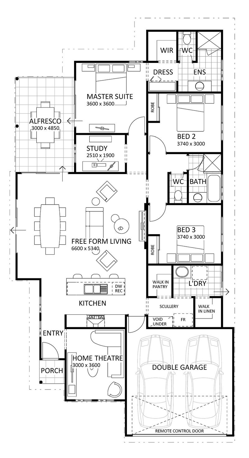 Rural Building Company - The Ferguson Retreat (Classic) - Floorplan - 4707P Ferguson Rt Classic Brochure Artwork