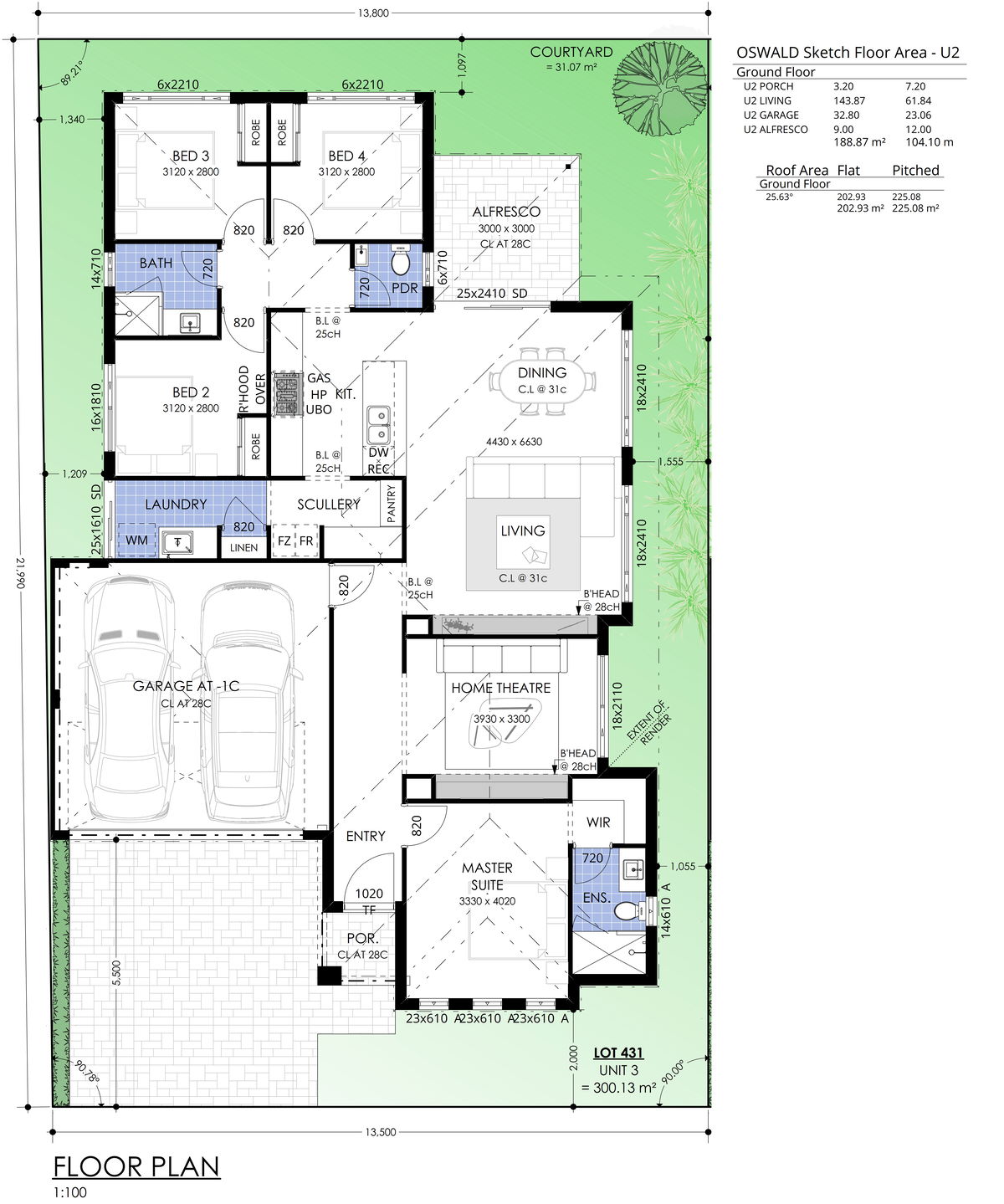 Residential Attitudes - Lot 431 Petrin Road, Landsdale, Wa 6065 - Floorplan - Floorplan Lot 431