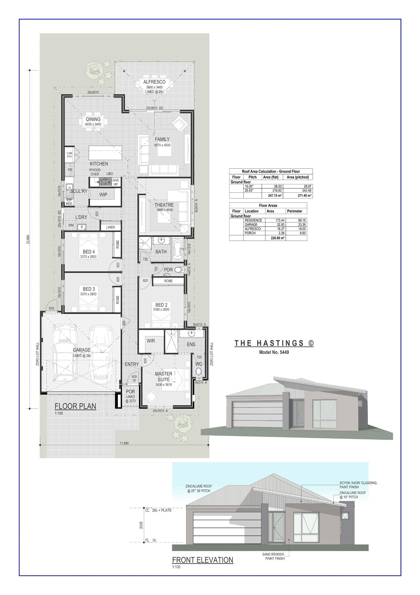 Residential Building Wa -  - Floorplan - The Hastings 1