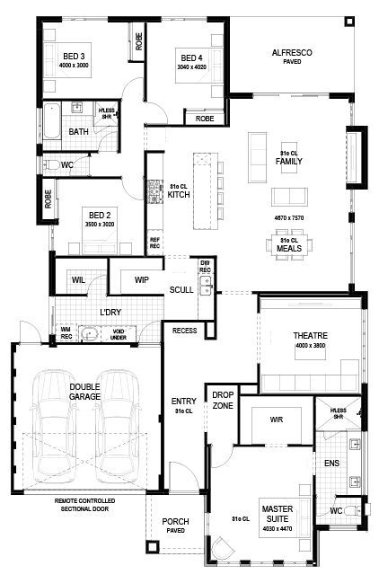 Plunkett Homes -  - Floorplan - Boardwalk Luxe Hamptons Marketing Website