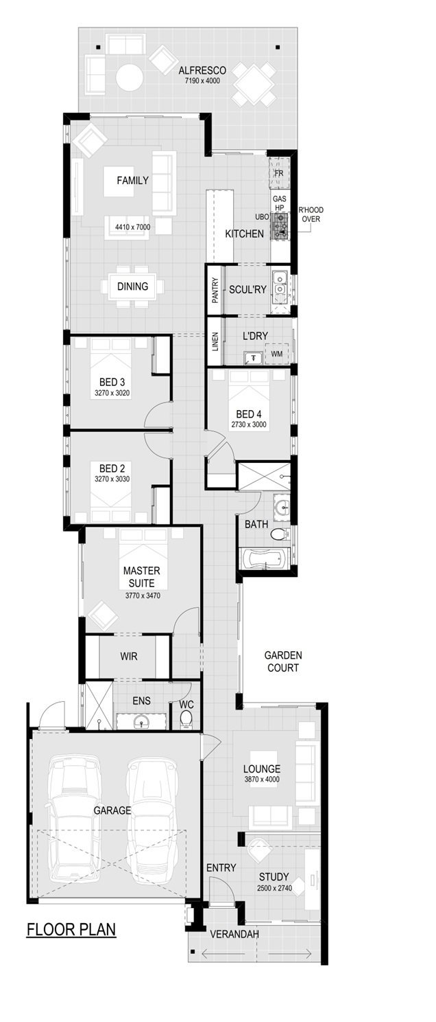 Residential Attitudes -  - Floorplan - The Dunedin Floorplan