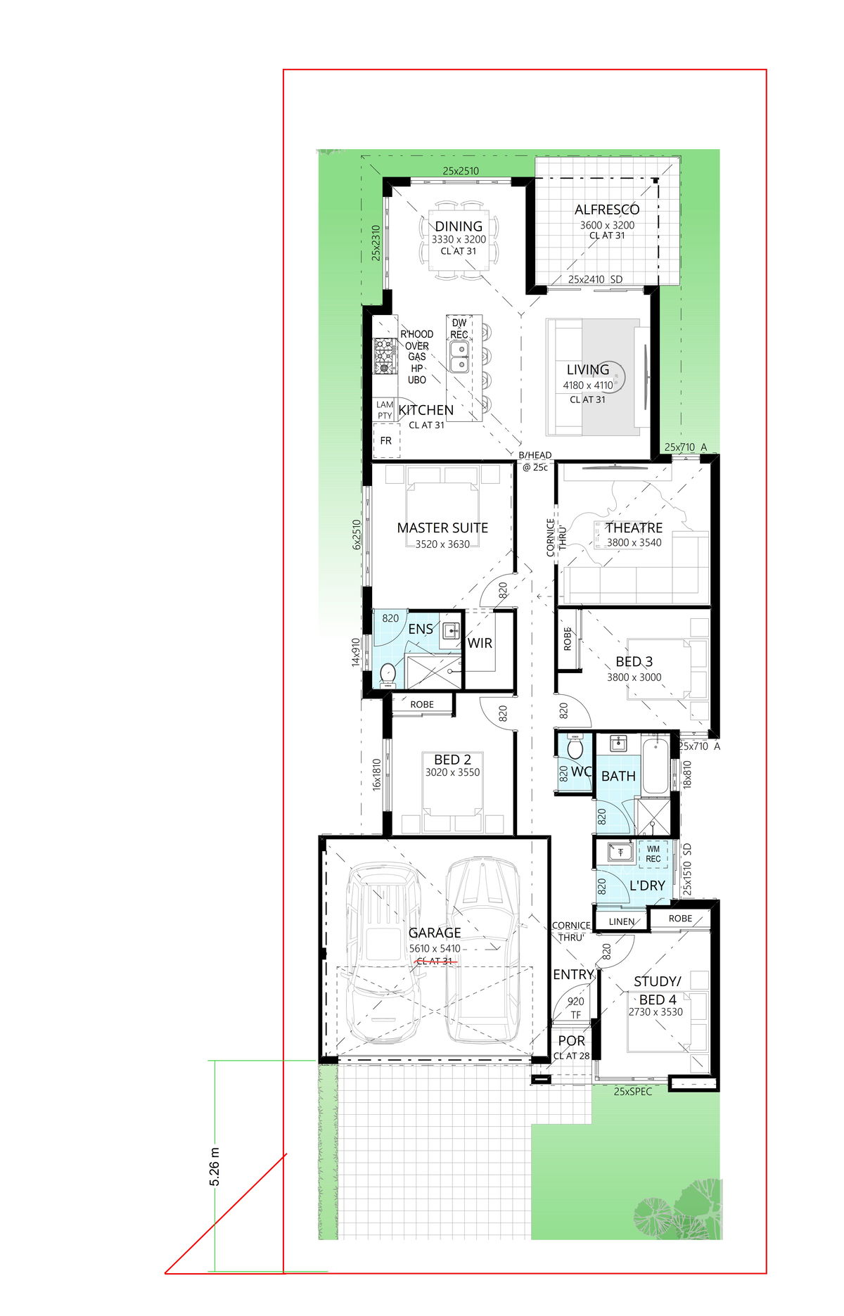 Residential Attitudes - Lot 10 Lancefield Crescent, Maddington, Wa 6109 - Floorplan - Lot 10 Design Pkg