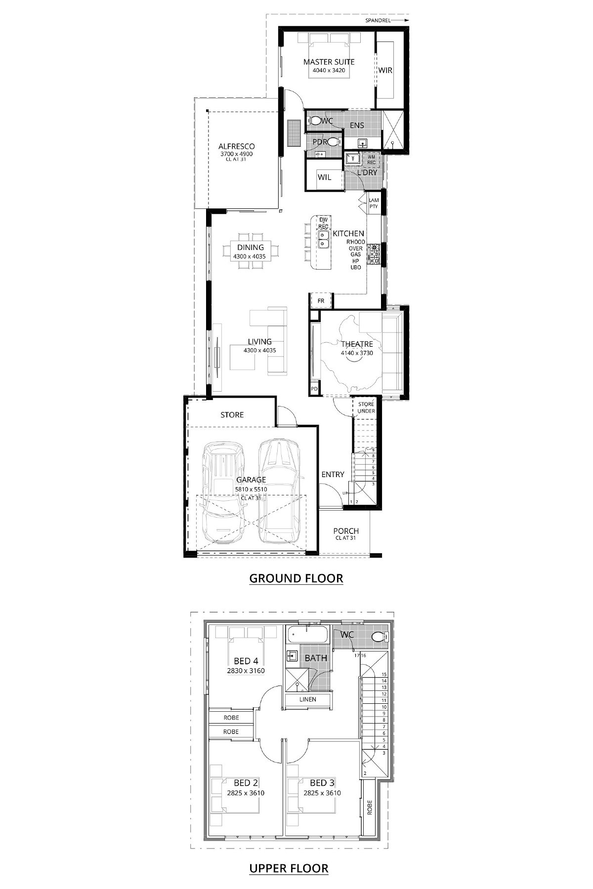 Residential Attitudes - Cali Crib - Floorplan - Cali Crib Website Floorplans