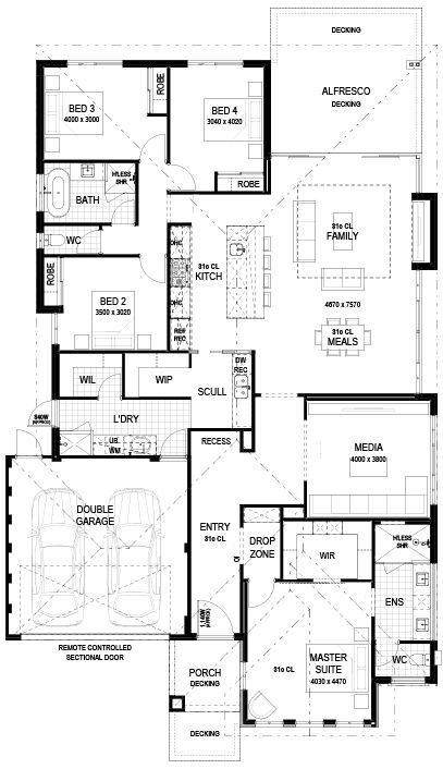 Plunkett Homes - Boardwalk | Display - Floorplan - Boardwalk As Displayed Marketing Website