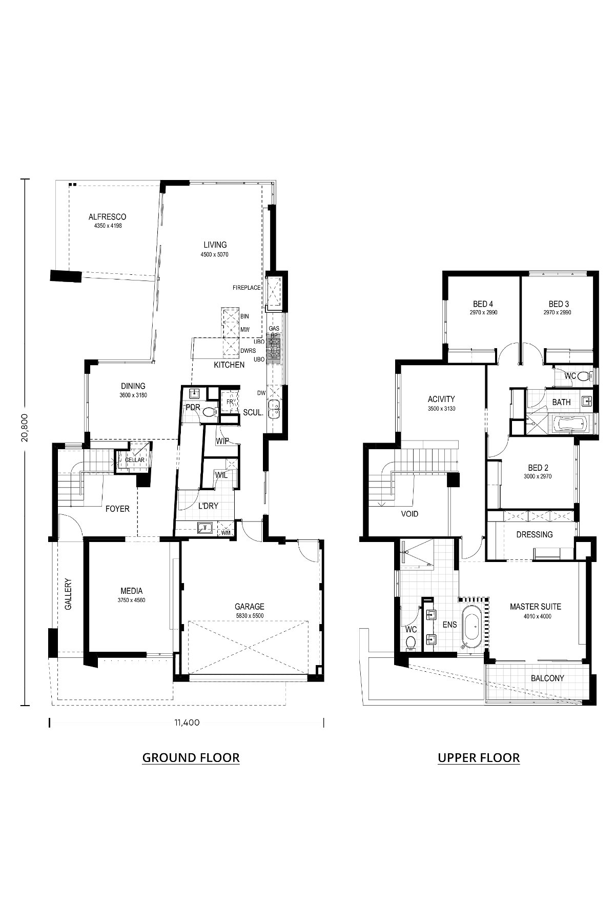 Residential Attitudes - Escher’s Abode - Floorplan - Eshers Abode Floorplan Website