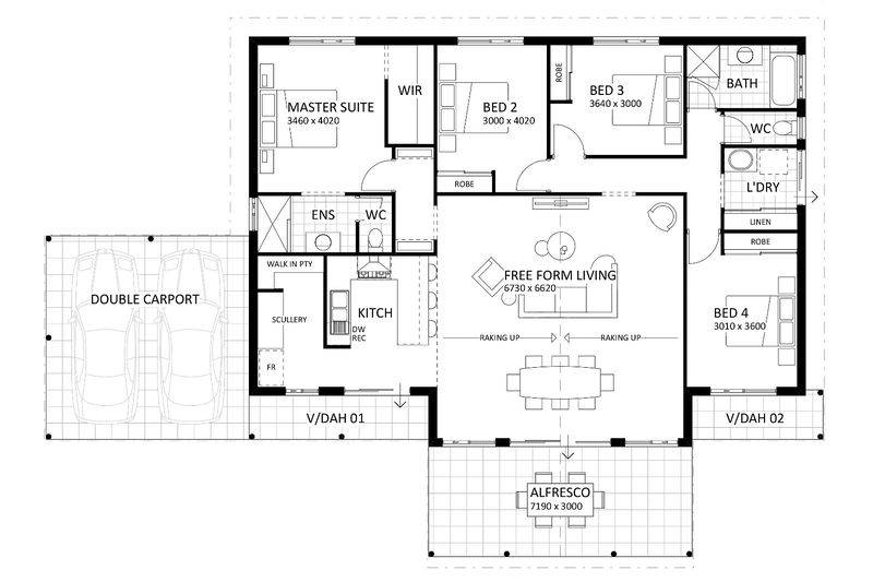 Rural Building Company - The Bush View - Floorplan - 4264P The Bush View Brochure Artwork