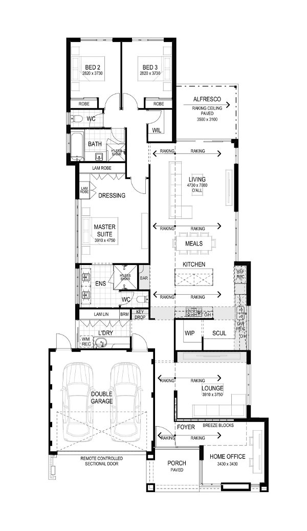 Plunkett Homes - Avenue | Display - Floorplan - 202404 Plk The Avenue Floorplan As Displayed