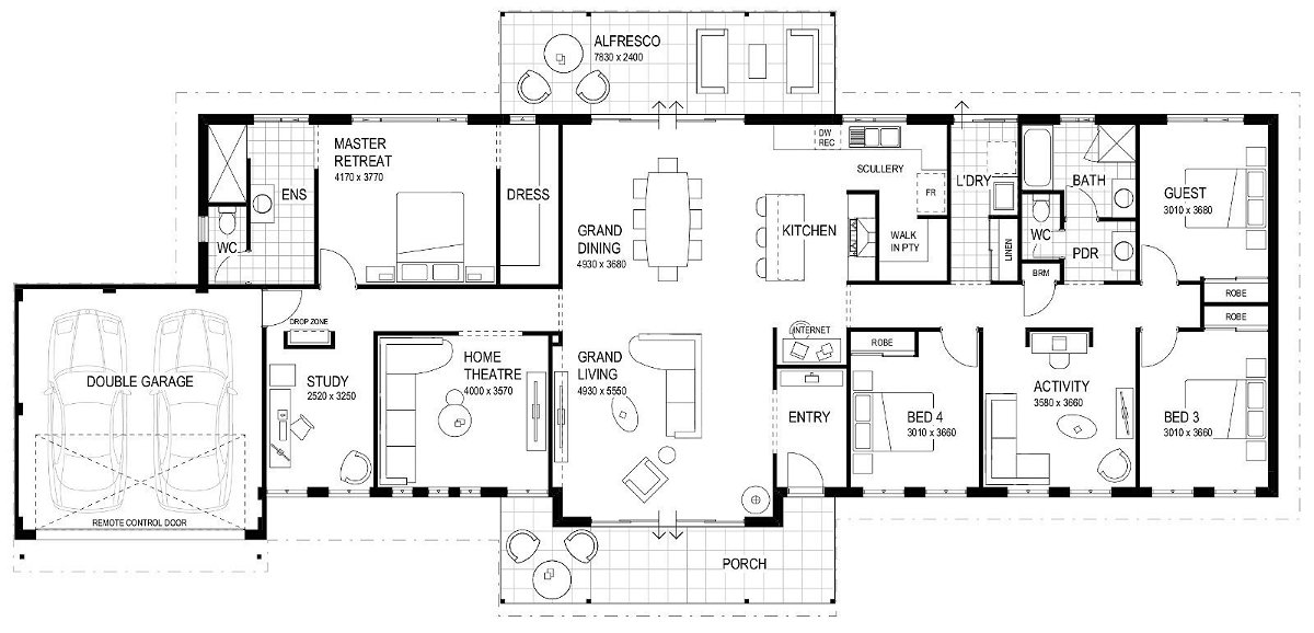 Wa Country Builders - The Milpara Estate - Floorplan - 6481P Milpara Estate Brochure Artwork