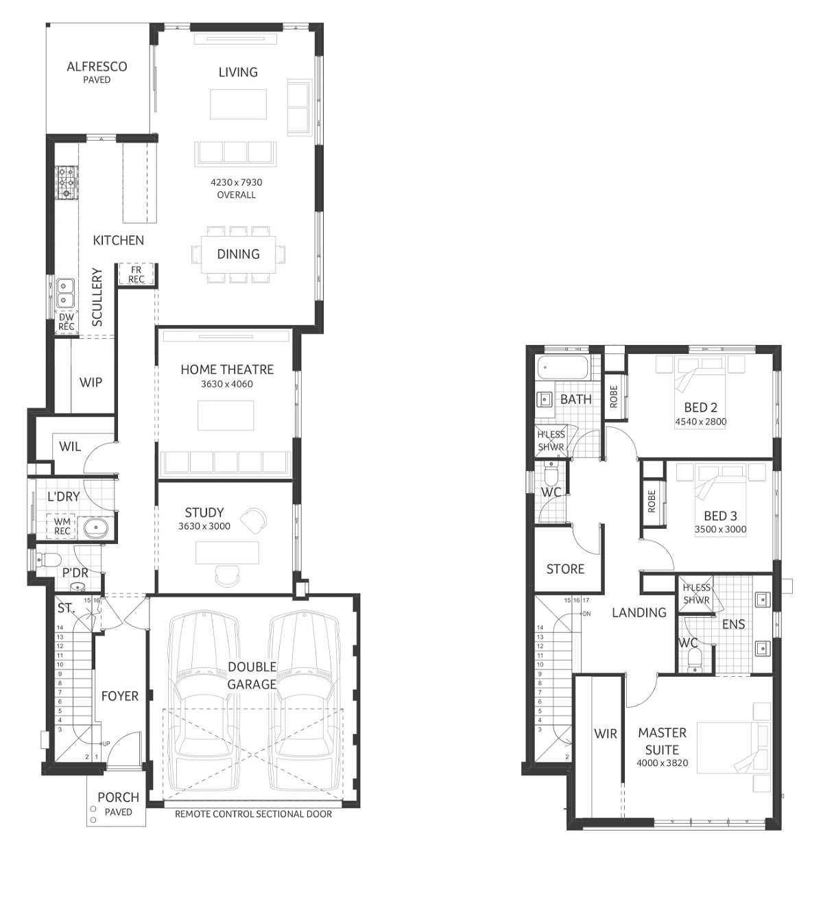 Plunkett Homes - Grantham | Mid-Century - Floorplan - Grantham Luxe Mid Century Marketing Plan Croppedjpg