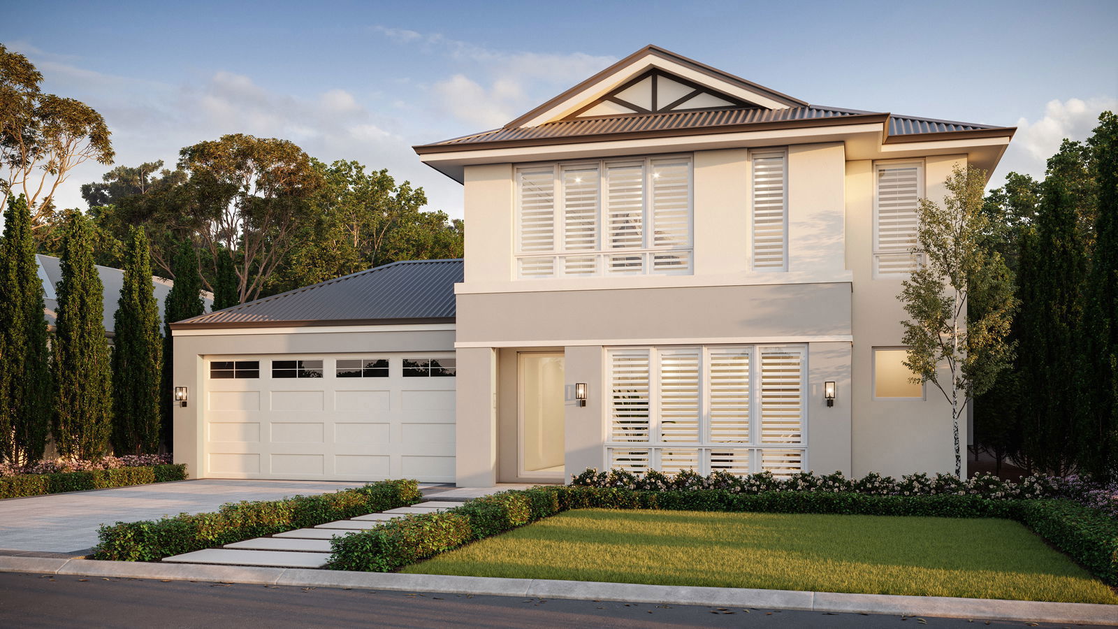 Plunkett Homes - - Gallery - Lifestyle Two Storey Hamptons 15M