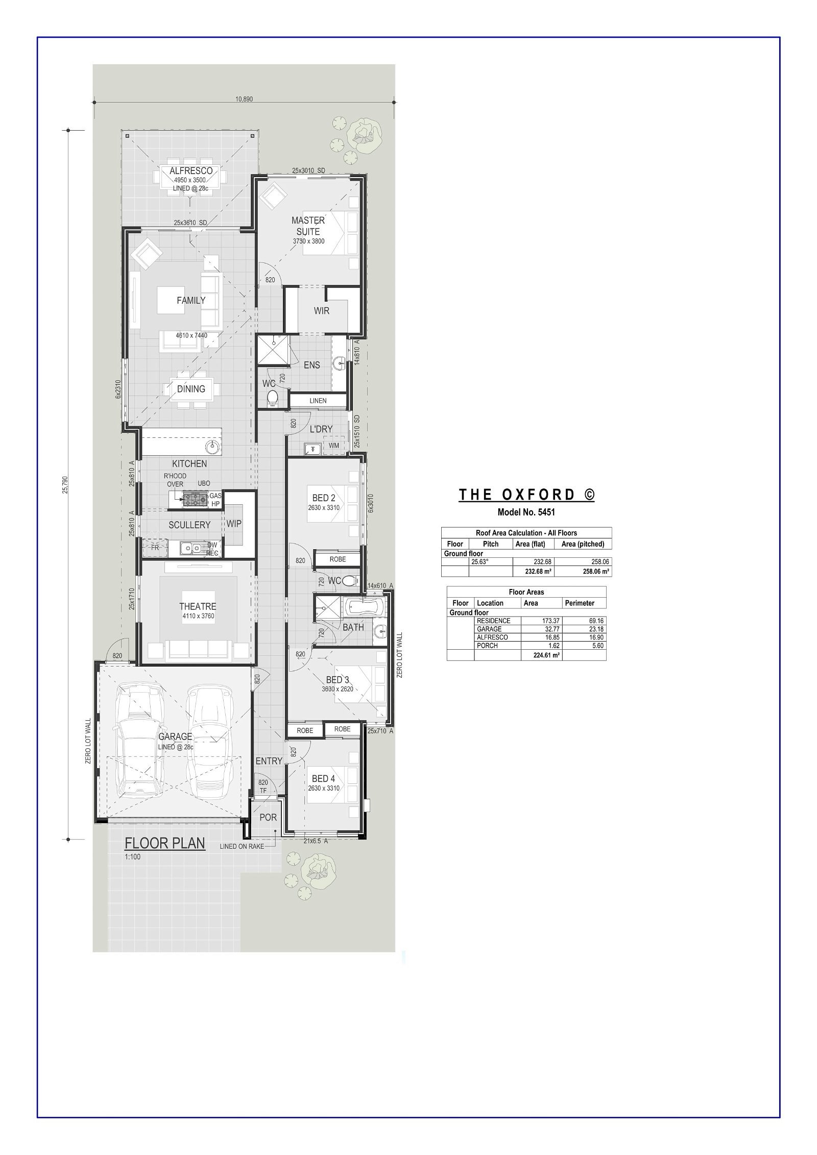 Residential Building Wa -  - Floorplan - The Oxford 1 Copy
