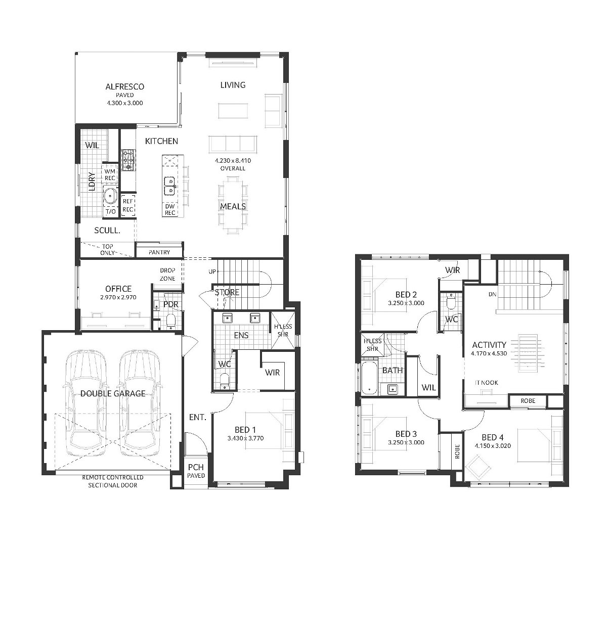 Plunkett Homes - Waterford | Hamptons - Floorplan - Waterford Luxe Hamptons Web Plan 1